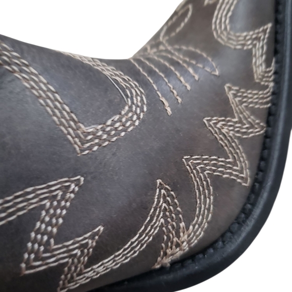 Myra NEW Grey Western Point Toe Booties Cowgirl Boots 7 - Picture 6 of 10